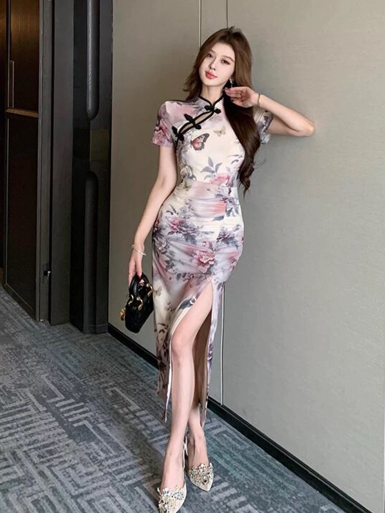 Moto mayhem qipao dress Q215 images